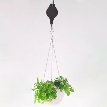 Кронштейн для растений, выдвижной, простая установка, широко применяемые, мощные кормушки для птиц, подвесной крючок для балкона чёрный