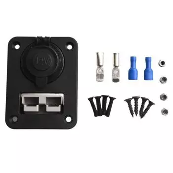 Кронштейн для скрытого монтажа 12-6AWG 48x37x16 мм, черный и серый Panel bracket (without plug)