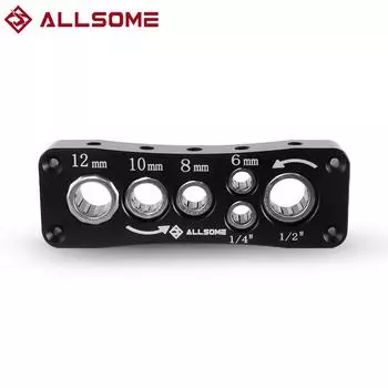 Кронштейн для снятия фрезы Allsome, держатель для фрезы из высокоуглеродистой стали, легкий, прочный, универсальный, несколько размеров фрез чёрный