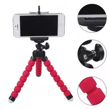 Кронштейн для телефона, штатив, мини-штатив, штатив, подставка для мобильного телефона, камеры, зеркальной фотокамеры, смартфона, мобильного телефона, держатель, крепление, мини-штатив, гибкий, ручной работы чёрный