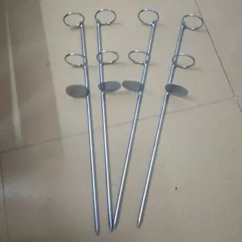 Кронштейн для удилищ двойного назначения, подставка для удилищ, вилка для заземления - принадлежности для рыболовных снастей Small double ring bracket 30 cm