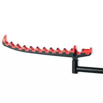 Кронштейн для удочки с головкой 11 слотов, простая установка, практичный держатель для хранения удочек красный