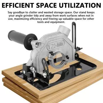 Кронштейн для угловой шлифовальной машины, регулируемый преобразователь угловой шлифовальной машины, стол для резки по дереву, подставка для дисковой пилы черный серый