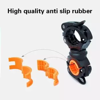 Кронштейн для велосипедного фонаря, многофункциональный, вращающийся на 360 градусов, держатель для светодиодного фонарика для горного шоссейного велосипеда, аксессуары для велосипедного кронштейна