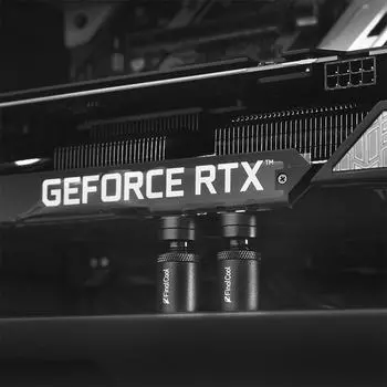 Кронштейн для видеокарты из алюминиевого сплава Hanche для настольных ПК XKZ23 (2.5-3.6CM adjustable) серебряный