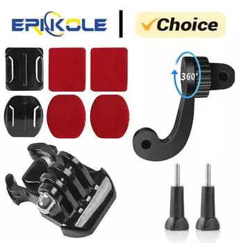 Кронштейн для вращения на 360° для GoPro Hero 13 12 11 10 9 Адаптер для вращения для Insta360 x4 DJI Osmo Action 5 Pro 4 Аксессуары для Go Pro