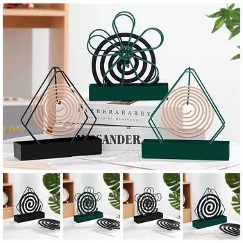 Кронштейн для защиты от комаров с защитой от пепла, железная подставка для благовоний, принадлежности для кемпинга на открытом воздухе black-Style A