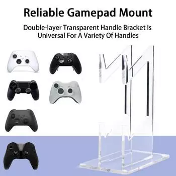 Кронштейн игрового контроллера для Xbox для коммутатора для PS5 для PS4 Прозрачная игровая ручка Дисплей Базовый держатель Игровая консоль Органайзер для телефона чистый