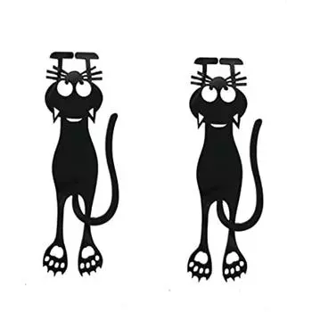 Кронштейн из 2 предметов, брендовая страница «Любопытный черный кот» для учителей-читателей, женщин и детей