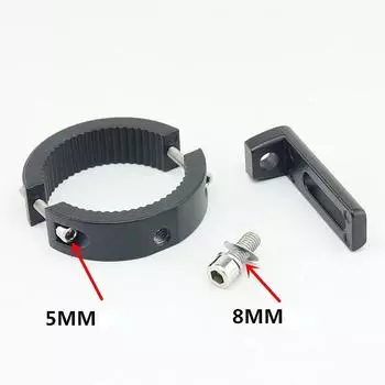 Кронштейн крепления фары мотоцикла, держатель лампы, регулируемый 20-38 мм, вилка, зажим, держатель лампы, зажимной кронштейн чёрный