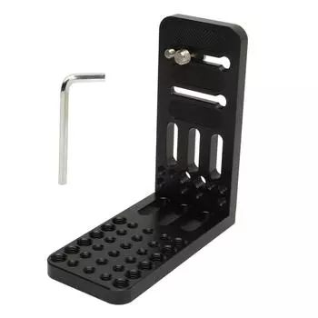 Кронштейн L для камеры, быстросъемная пластина, вертикальное горизонтальное переключение с резьбовым отверстием 14 дюймов и 38 дюймов