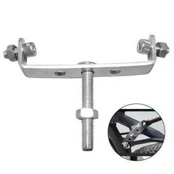 Кронштейн-переходник, серебристый, 70x15x16 мм, велосипедный, металлический