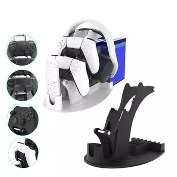 Кронштейн подставки для многофункционального игрового контроллера для PS5/PS4/XBOX ONE/SWITCH белый