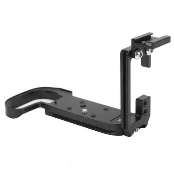 Кронштейн с быстросъемной площадкой L и держателем для ручки «горячий башмак» для зеркальной камеры Canon R5, красный чёрный