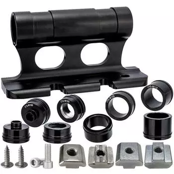 Кронштейн вилки с бочкообразной осью, быстрая установка, фиксированная полка для багажа, алюминиевый сплав, гибкая подставка для крепления дорожного велосипеда для автомобиля, внедорожника, велосипеда серебряный