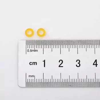 Крошечные эластичные резинки гранулированная приманка растягивающиеся прочные уплотнительные кольца для рыбалки 3*53*5 мм 1000Pcs