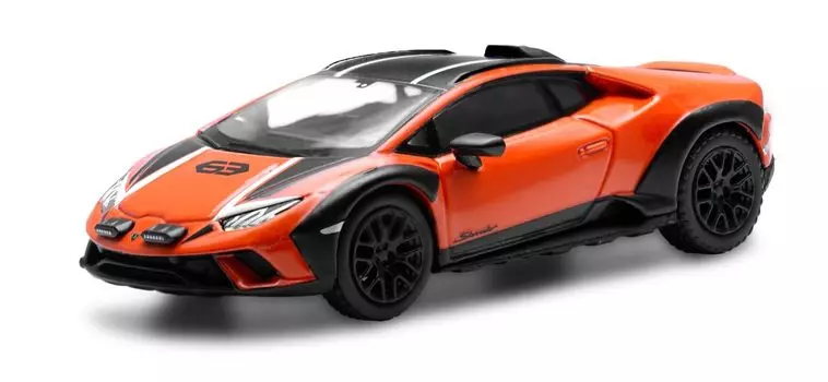 КРОШЕЧНЫЙ сверкающий Lamborghini Huracan Stellato 1/64 (оранжевый) оранжевый
