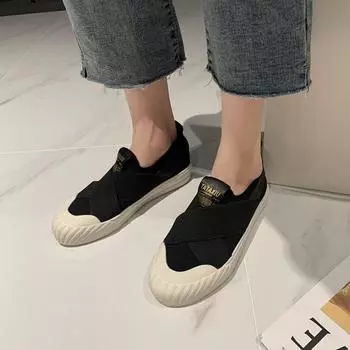 Белые женские повседневные туфли на плоской подошве 35 белый