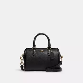 Кроссбоди Coach Mini Rowan золотисто-черный