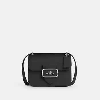 Кроссбоди Coach Morgan Square серебристо-черный