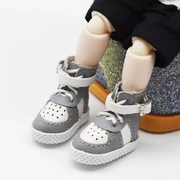 Кроссовки 1/12 Bjd Doll Shoes Высокие 1/12 Bjd Повседневные туфли Obitsu 11 Doll Shoes Дети белый
