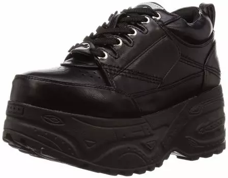 кроссовки 2810365 Черный см [Yosuke] Толстая подошва со шнуровкой Женские 24.5 чёрный