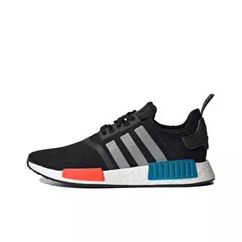 кроссовки adidas NMD R1 Black Silver Solar Red FY5727
