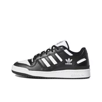 кроссовки adidas originals Forum Low Core Black Cloud White HQ1494