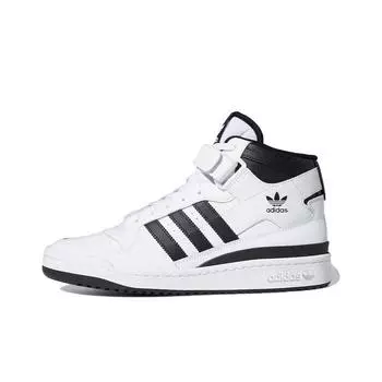 кроссовки adidas originals Forum Mid White Black FY7939