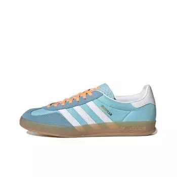 кроссовки adidas originals Gazelle Skate shoes Male Indoor Preloved Blue White Gum HQ9017