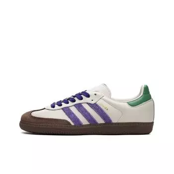 кроссовки adidas originals Samba OG Off White Collegiate Purple Pre Loved Green ID8349