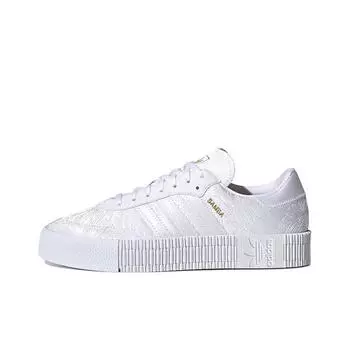 кроссовки Adidas Originals Sambarose Female Skate Shoes Cloud White/Gold Metallic EG5158