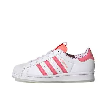 кроссовки adidas originals Superstar J Skate Shoes White/Pink Kids GY3336