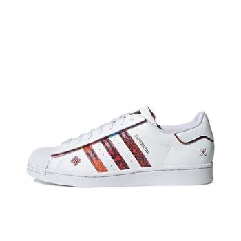 кроссовки adidas originals Superstar Lunar New Year White Red GX8839