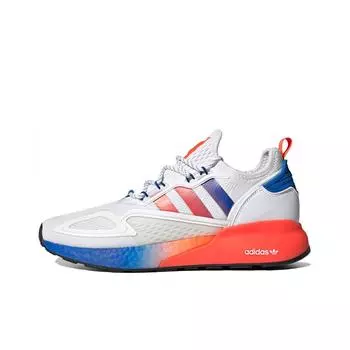 кроссовки adidas originals ZX 2K Boost White Solar Red Blue FV9996