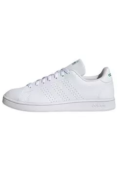 Кроссовки Advancourt Base Lifestyle Footwear cm [Adidas] Мужские белые/Обувь белые/зеленые (GW2063) +26,5