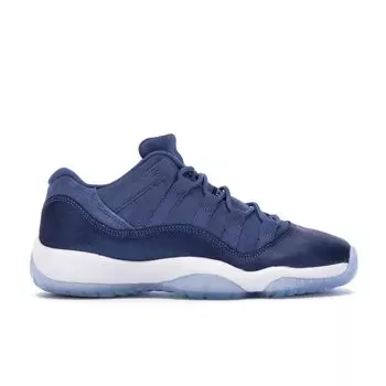Кроссовки Air Jordan 11 Retro Low GS Blue Moon Kids Белые 580521-408