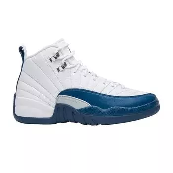 Детские кроссовки Air Jordan 12 Retro BG French Blue 2016 White white french-bl-mtllc-slvr-vrst 153265-113
