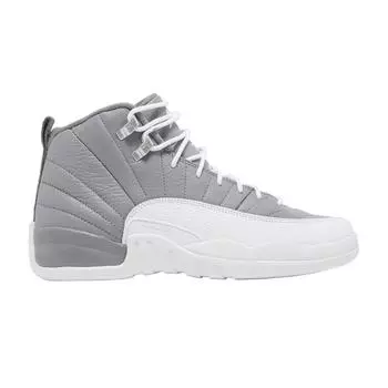 Кроссовки Air Jordan 12 Retro GS Stealth Kids Серо-Белый Холодно-Серый 153265-015 35.5