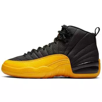 Кроссовки Air Jordan 12 Retro GS University Gold Kids Черные 153265-070