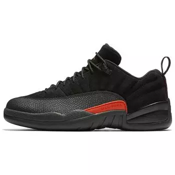 Кроссовки Air Jordan 12 Retro Low Max Orange Мужские Черные Max-Orange-Антрацит 308317-003