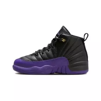 Кроссовки Air Jordan 12 Retro PS Field Purple Kids Black Metallic-Gold Taxi 151186-057 35