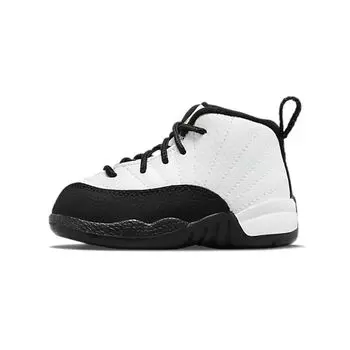 Кроссовки Air Jordan 12 Retro TD Royalty Baby Белый Черный Металлик-Золотой 850000-170 26