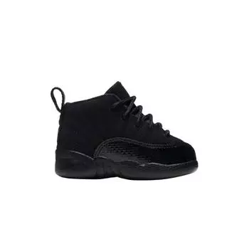 Кроссовки Air Jordan 12 Retro TD Rush Pink Baby Черные Темно-Серые-Rush-Розовые 819666-006