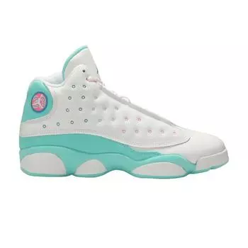 Кроссовки Air Jordan 13 Retro GS Aurora Green Kids White Soar Digital-Pink 439358-100