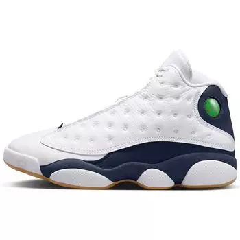 Кроссовки Air Jordan 13 Retro Midnight Navy Unisex, синие, белые, резиново-светло-коричневые 414571-140 41