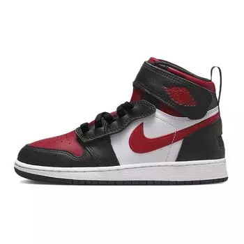 Кроссовки Air Jordan 1 High FlyEase GS Bred Toe для детей, черные, белые, огненно-красные DC7986-061 39