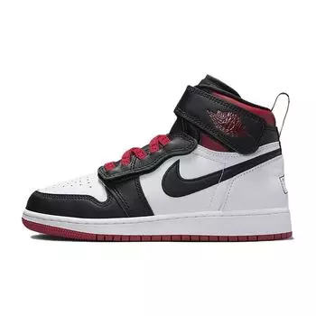 Кроссовки Air Jordan 1 High FlyEase GS Gym Red Black Toe Kids белые DC7986-106 36.5