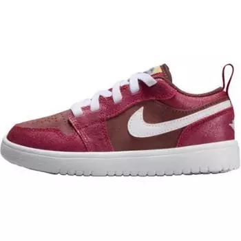 Кроссовки Air Jordan 1 Low ALT SE PS Bread, Butter, & Sole Kids, красные, темно-пони, Varsity-красные HF3204-200 32