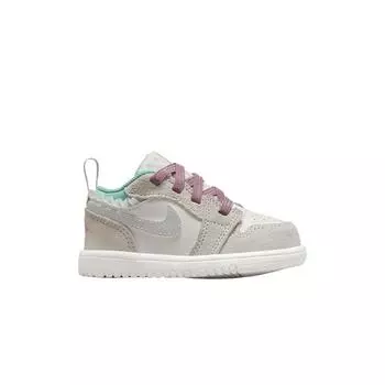 Кроссовки Air Jordan 1 Low Alt SE TD Sail Violet Dust Baby Cream Legend-Light-Brown Neutral-Grey FQ8092-100 23.5